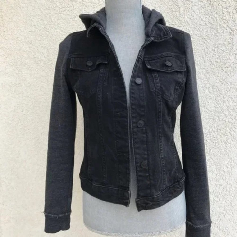 Black Hollister denim jacket